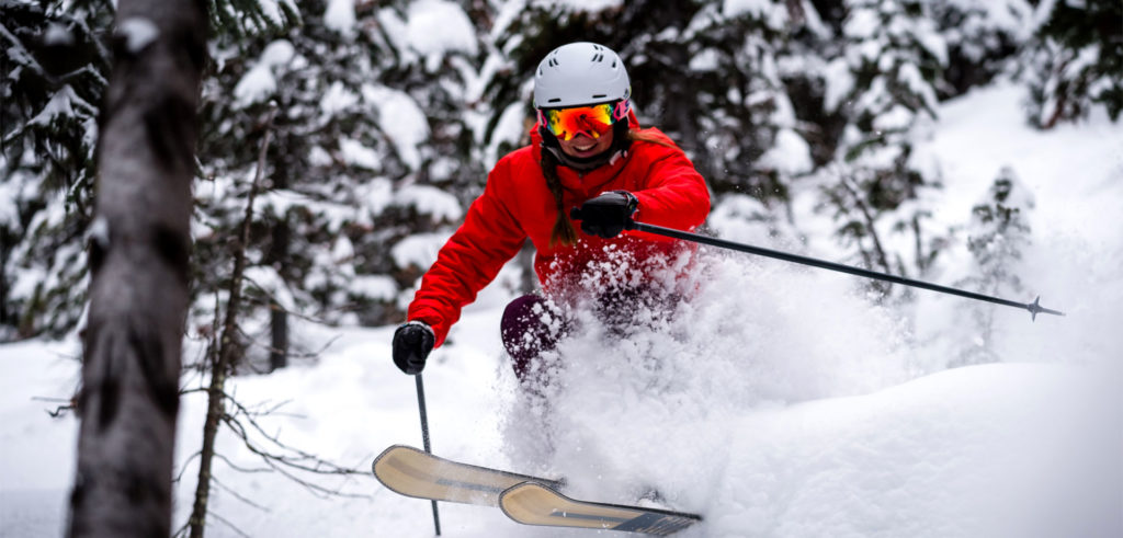 Skier in the Rocky Mountains