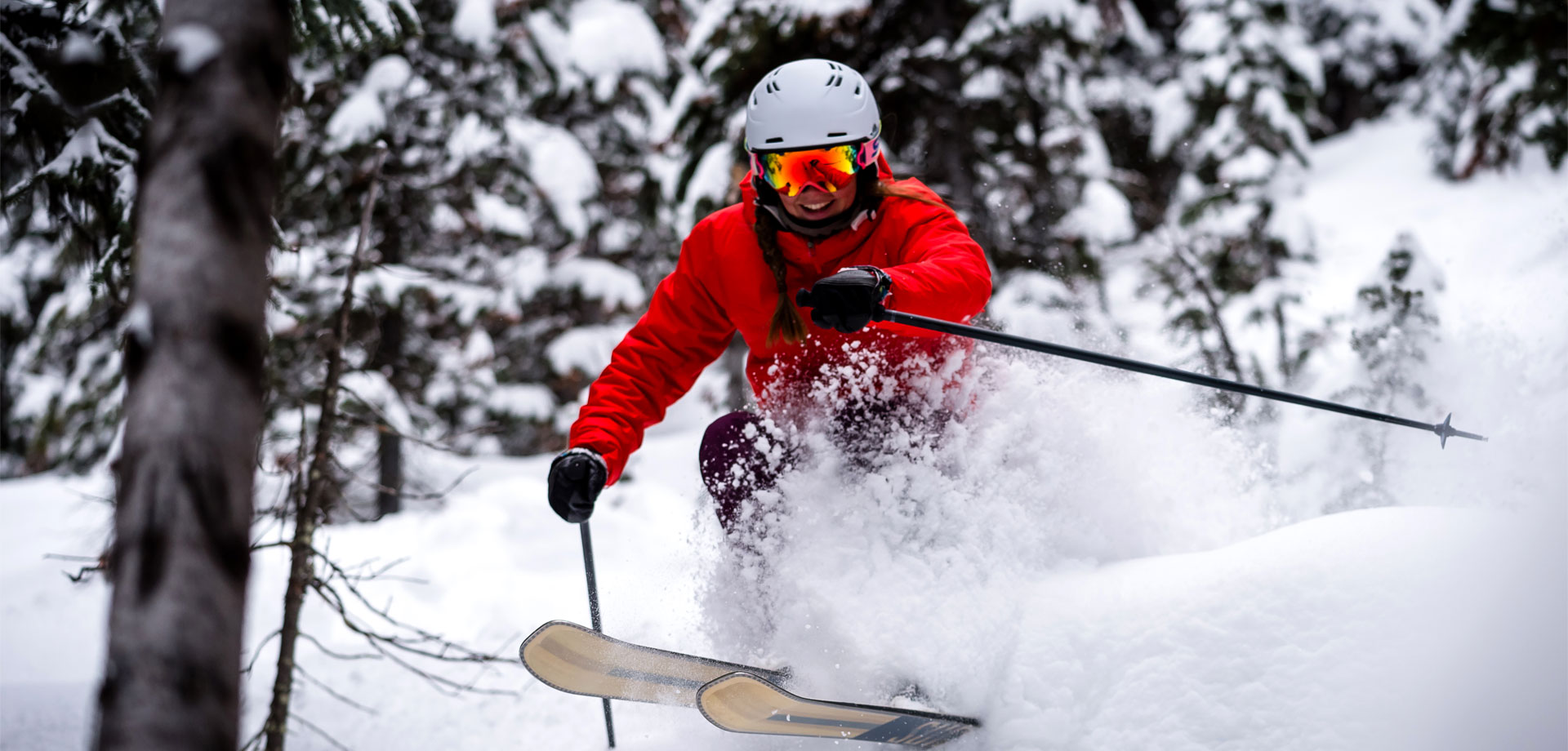 Skier in the Rocky Mountains