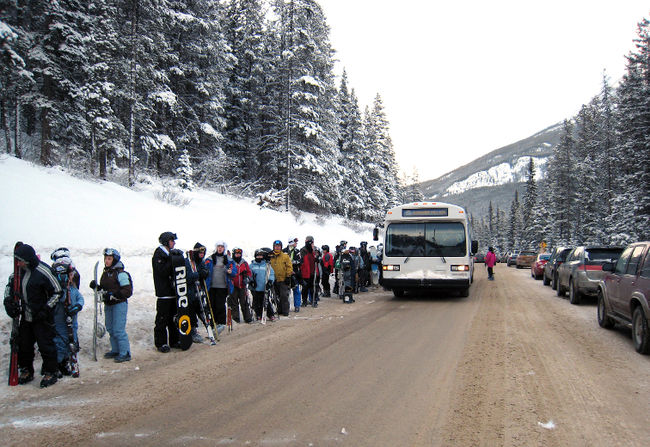 Parking at Sunshine Village
